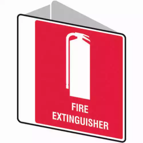 Picture of TRAFALGAR FIRE EXTINGUISHER SIGN DOUBLE SIDED 225 X 225MM