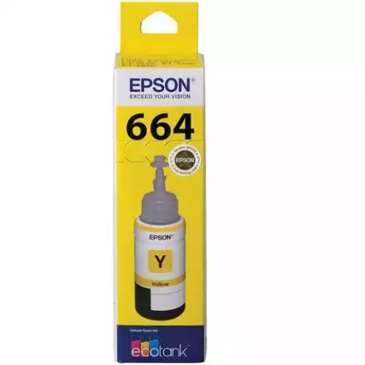 Picture of EPSON T664 ECOTANK INK BOTTLE YELLOW