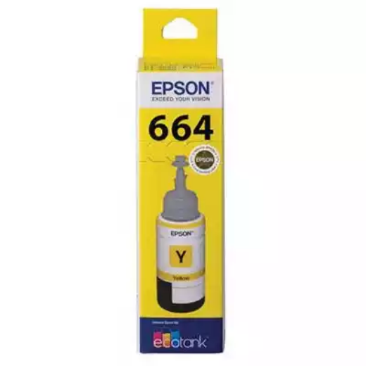 Picture of EPSON T664 ECOTANK INK BOTTLE YELLOW