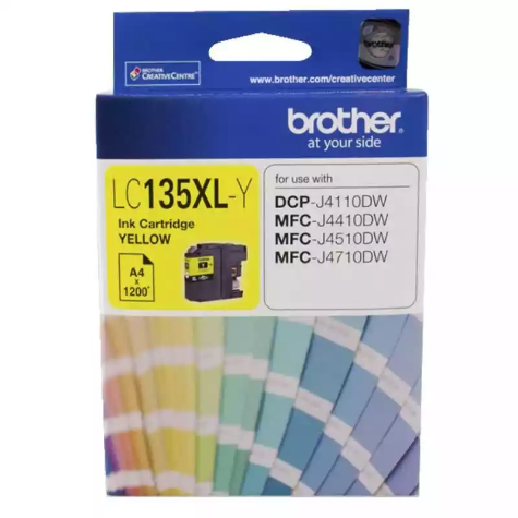 Picture of BROTHER LC135XLY INK CARTRIDGE HIGH YIELD YELLOW