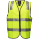Picture of PRIME MOVER MZ102 HI-VIS VEST ZIPPER CLOSURE REFLECTIVE TAPE YELLOW LARGE