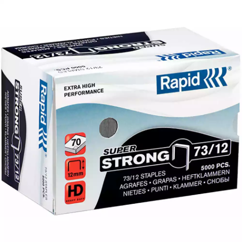 Picture of RAPID EXTRA HIGH PERFORMANCE SUPER STRONG STAPLES 73/12 BOX 5000