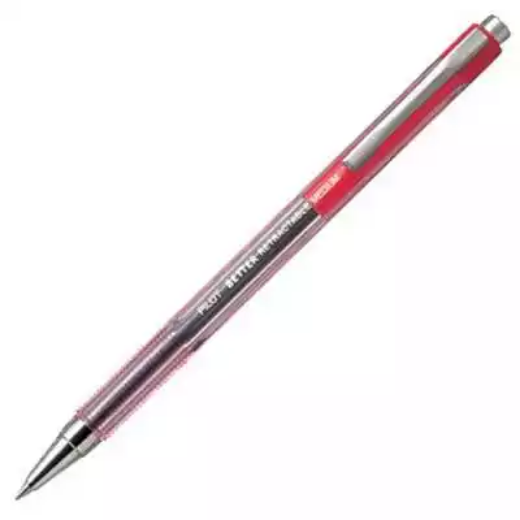 Picture of PILOT BP-145 RETRACTABLE BALLPOINT PEN MEDIUM 1.0MM RED