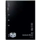 Picture of SPIRAX P906 LECTURE BOOK 7MM RULED 7 HOLE PUNCHED WIRO BOUND A4 BLACK
