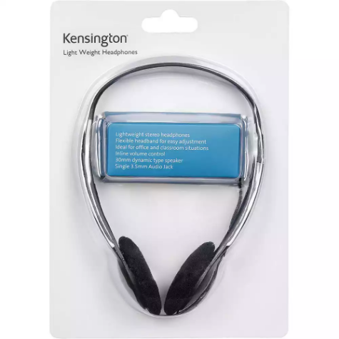 Picture of KENSINGTON LIGHT WEIGHT HEADPHONES BLACK