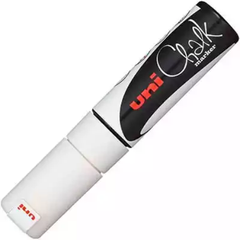 Picture of UNI-BALL CHALK MARKER BROAD CHISEL TIP 15MM WHITE