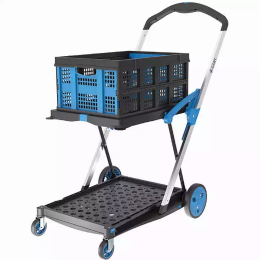 Picture of XCART FOLDING TROLLEY WITH BASKET 75KG CAPACITY