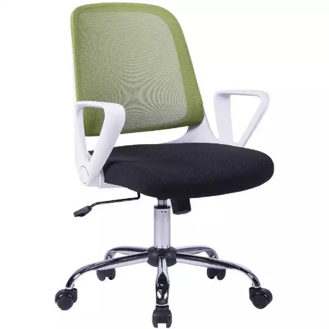 Picture of FLEET TASK CHAIR MEDIUM BACK ARMS LIME/CHROME