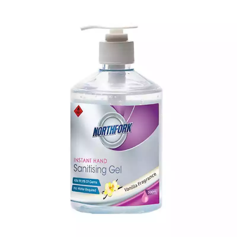 Picture of NORTHFORK INSTANT HAND SANITISER GEL VANILLA 500ML PUMP