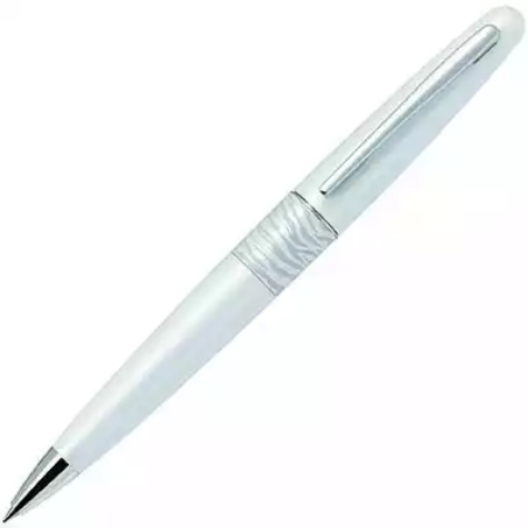 Picture of PILOT MR2 BALLPOINT PEN MEDIUM BLACK INK WHITE TIGER MOTIF BARREL