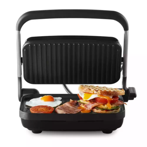 Picture of SUNBEAM 2 SLICE SANDWICH MAKER GRILL AND PRESS 110 X 335 X 280MM BLACK