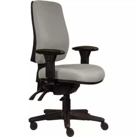 Picture of ERGOSELECT SPARK ERGONOMIC CHAIR HIGH BACK 3 LEVER SEAT SLIDE BLACK NYLON BASE ADJUSTABLE ARMS SAND