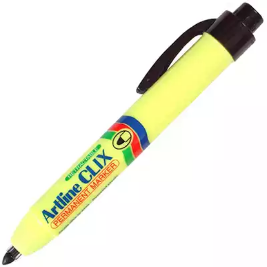 Picture of ARTLINE 73 CLIX RETRACTABLE MARKER PEN BULLET 1.5MM BLACK