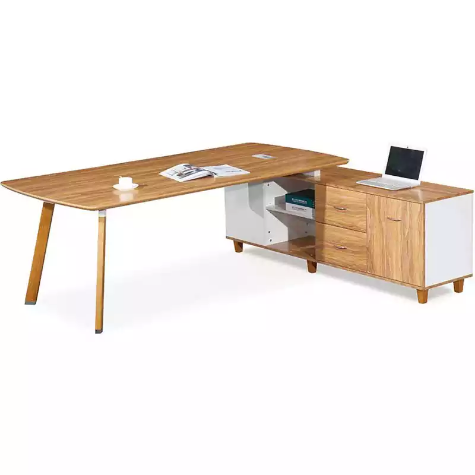 Picture of ARBOR EXECUTIVE CORNER WORKSTATION RHS 2200 X 1850 X 720MM AMERICAN WALNUT