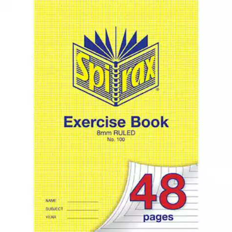 Picture of SPIRAX 100 EXERCISE BOOK 8MM RULED 70GSM A4 48 PAGE