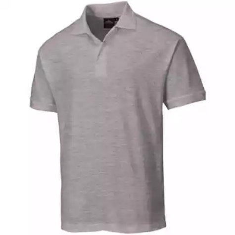 Picture of PORTWEST B210 NAPLES MENS POLO SHIRT HEATHER GREY XXXL