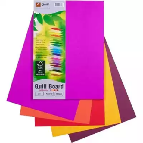 Picture of QUILL XL MULTIBOARD 210GSM A4 HOT ASSORTED PACK 50