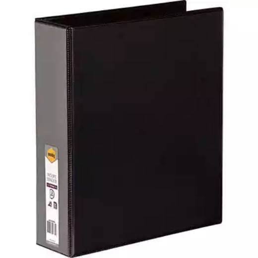 Picture of MARBIG CLEARVIEW INSERT RING BINDER 2D 50MM A4 BLACK