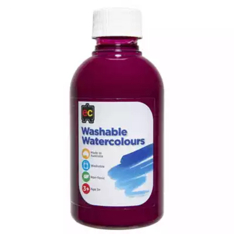 Picture of EDUCATIONAL COLOURS WASHABLE WATERCOLOUR PAINT 250ML MAGENTA