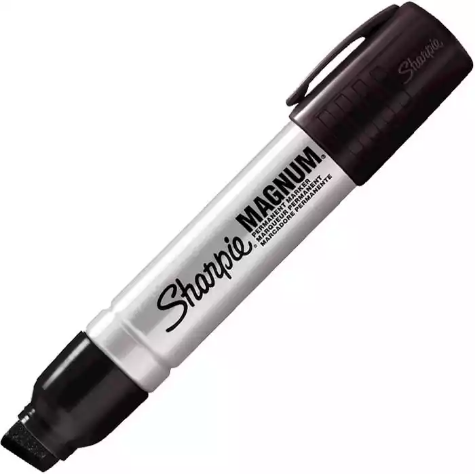 Picture of SHARPIE MAGNUM PERMANENT MARKER CHISEL 15.0MM BLACK PACK 1