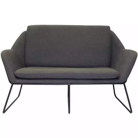 Picture of RAPIDLINE CARDINAL LOUNGE CHAIR 2 SEATER CHARCOAL ASH