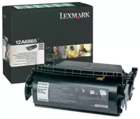 Picture of LEXMARK 12A6865 TONER CARTRIDGE HIGH YIELD BLACK