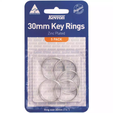 Picture of KEVRON ID1043 KEY RING 30MM PACK 5