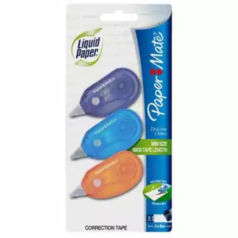 Picture of LIQUID PAPER DRYLINE I-MINI CORRECTION TAPE 5MM X 6M PACK 3