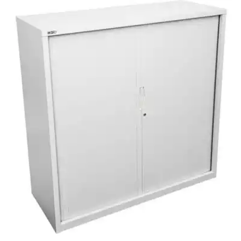 Picture of GO STEEL TAMBOUR DOOR CABINET NO SHELVES 1200 X 900 X 473MM WHITE CHINA