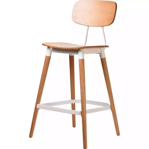 Picture of FELIX BARSTOOL PLY SEAT NATURAL WHITE FRAME