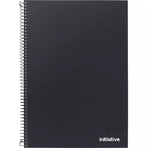 Picture of INITIATIVE PREMIUM SPIRAL NOTEBOOK WITH PP COVER AND POCKET SIDEBOUND 240 PAGE A4