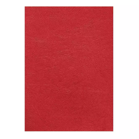 Picture of FELLOWES BINDING COVER LEATHERGRAIN 230GSM A4 RED PACK 100