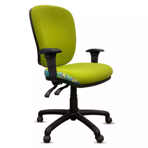 Picture of ORANGE DUST SPECTRUM ALICE OFFICE CHAIR WITH ARMS HIGH BACK 510 X 490 X 960MM EUCALYPTUS GREEN