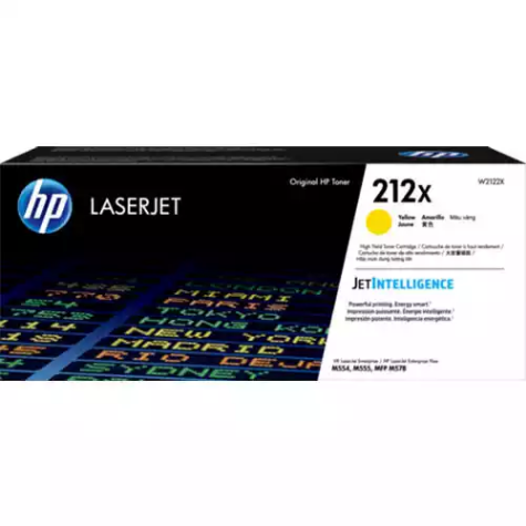 Picture of HP W2122X 212X TONER CARTRIDGE HIGH YIELD YELLOW