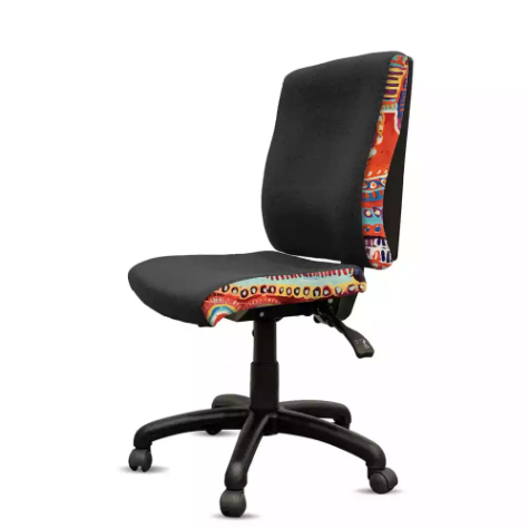 Picture of ORANGE DUST KATHERINE CHAIR MEDIUM BACK 510 X 450 X 910MM OPAL BLACK