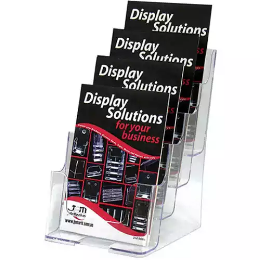 Picture of DEFLECTO BROCHURE HOLDER 4-TIER A5 CLEAR