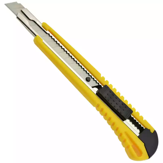 Picture of ITALPLAST I850 HEAVY DUTY CUTTING KNIFE 9MM YELLOW/BLACK