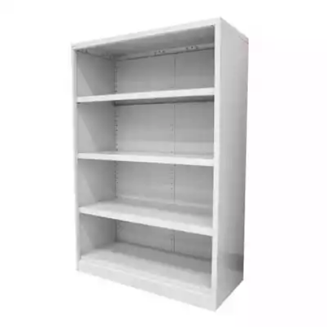 Picture of STEELCO OPEN BOOKCASE 3 SHELF 1320 X 900 X 400MM WHITE SATIN