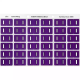 Picture of AVERY 43309 LATERAL FILE LABEL SIDE TAB COLOUR CODE I 25 X 38MM PURPLE PACK 180