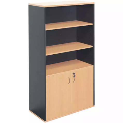 Picture of RAPID WORKER WALL UNIT LOCKABLE 1800 X 900 X 450MM BEECH/IRONSTONE