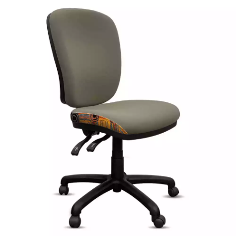 Picture of ORANGE DUST SPECTRUM ALICE OFFICE CHAIR HIGH BACK 510 X 490 X 960MM MIST GREY