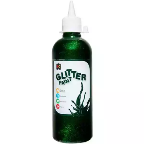 Picture of EDUCATIONAL COLOURS GLITTER PAINT 500ML GREEN