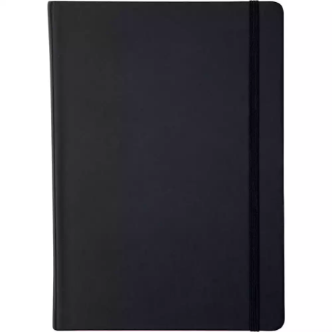 Picture of COLLINS LEGACY NOTEBOOK BLANK 240 PAGE EXPANDABLE INNER POCKET A5 BLACK