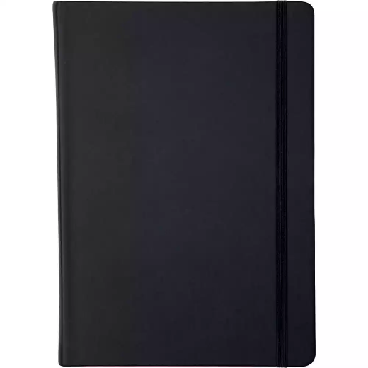 Picture of COLLINS LEGACY NOTEBOOK BLANK 240 PAGE EXPANDABLE INNER POCKET A5 BLACK