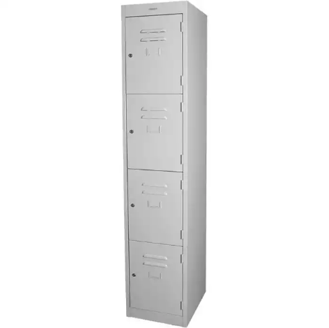 Picture of STEELCO PERSONNEL LOCKER 4 DOOR 305MM SILVER GREY