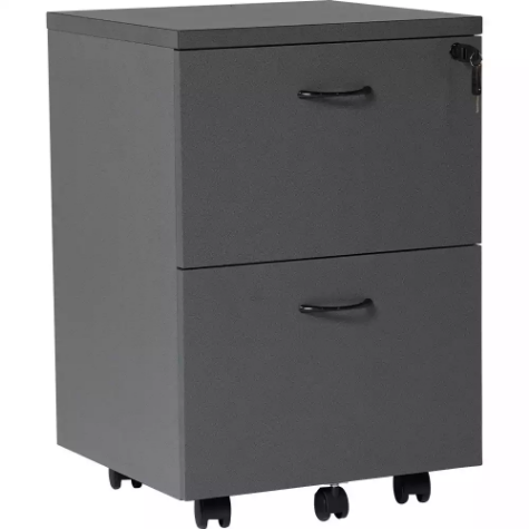 Picture of RAPID WORKER MOBILE PEDESTAL 2-DRAWER LOCKABLE 690 X 465 X 447MM IRONSTONE