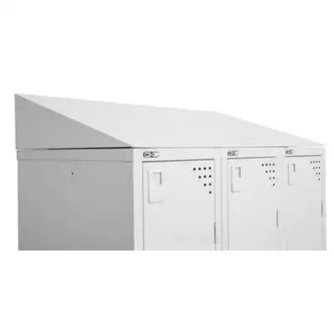 Picture of GO STEEL LOCKER ADDITIONAL SLOPING TOP 915 X 270MM SILVER GREY