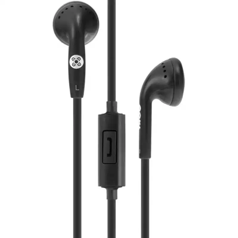 Picture of MOKI STEREO EARPHONES WITH IN-LINE MIC BLACK