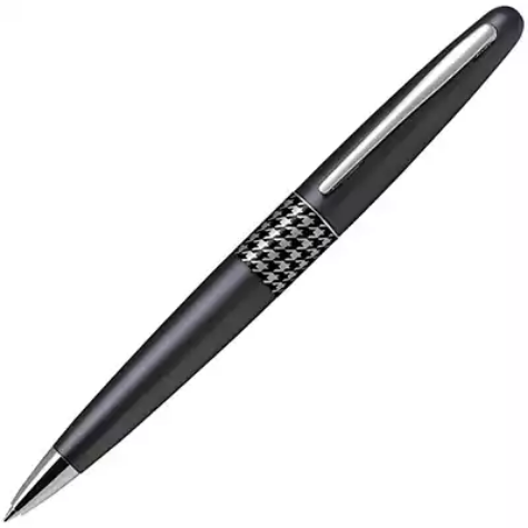 Picture of PILOT MR3 BALLPOINT PEN MEDIUM BLACK INK GREY HOUNDSTOOTH BARREL