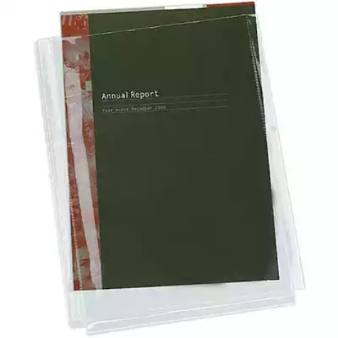 Picture of CUMBERLAND SHEET PROTECTOR DOUBLE CAPACITY WITH GUSSET A4 CLEAR PACK 10